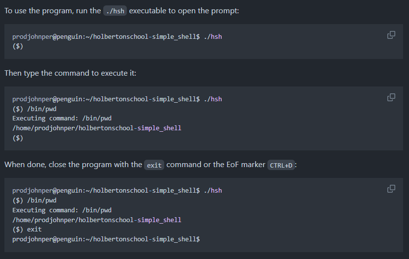 A simple UNIX command interpreter.